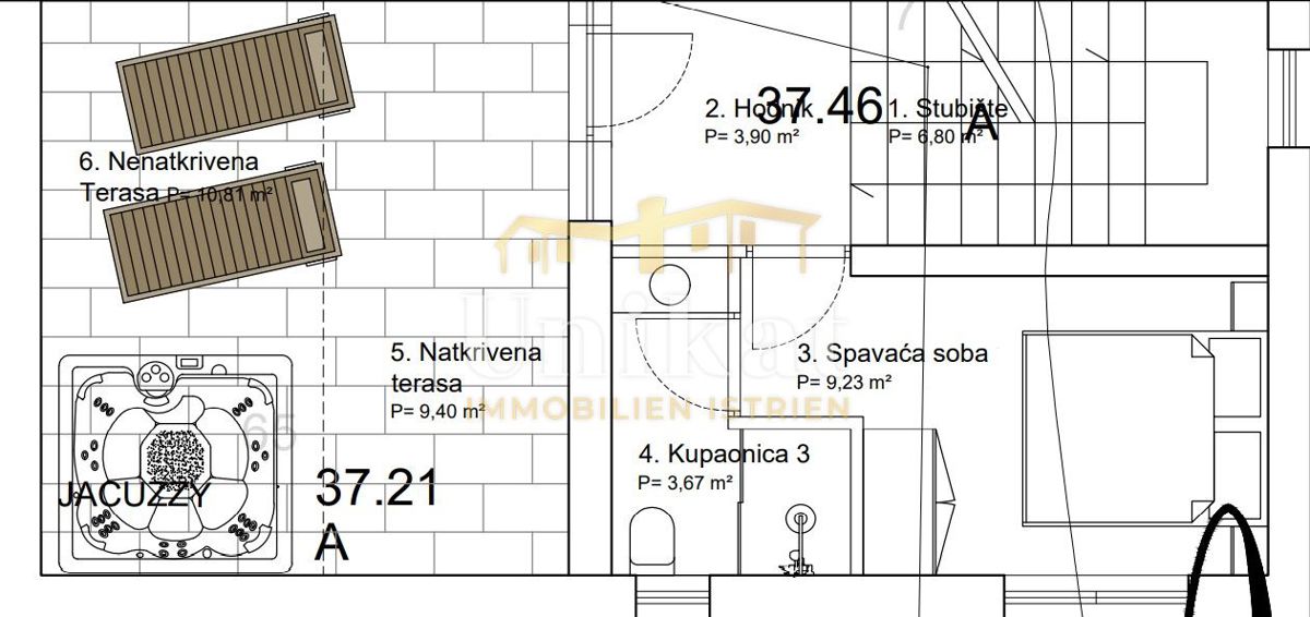 Vrstna hiša s bazenom v Poreču